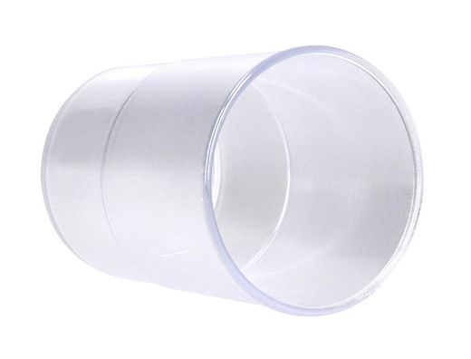 Cubilete portalapices q-connect transparente plastico diametro 75 mm alto 100 mm