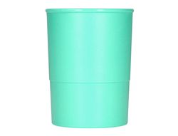 Cubilete portalapices q-connect verde menta pastel opaco plastico diametro 75 mm alto 100 mm
