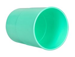 Cubilete portalapices q-connect verde menta pastel opaco plastico diametro 75 mm alto 100 mm