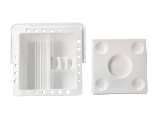 Cubo limpiador de pinceles liderpapel de plastico con asa transportable 13x13x9 cm