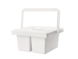 Cubo limpiador de pinceles liderpapel de plastico con asa transportable 13x13x9 cm