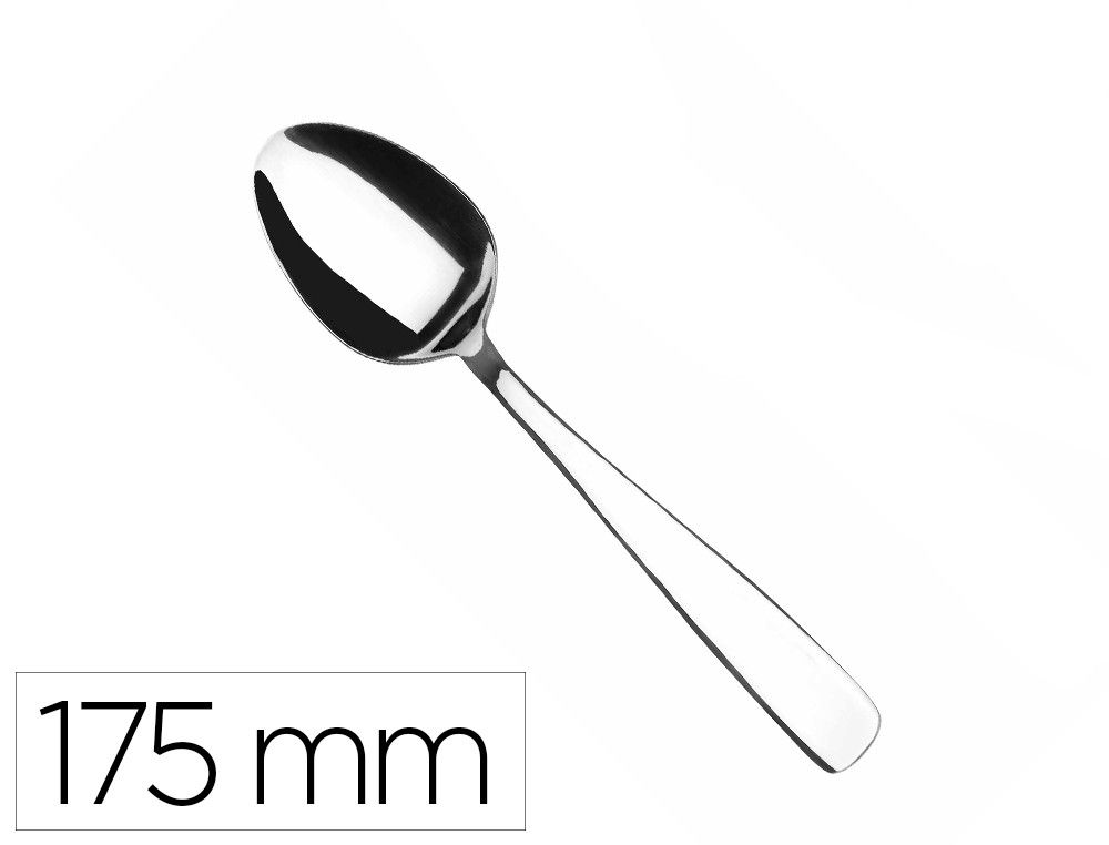 Cuchara postre lacor mesa hotel acero inoxidable 18/10 longitud 175 mm