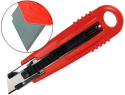 Cuter Q-Connect de Seguridad con Cuchilla Retractil