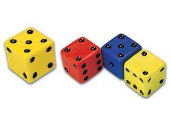 Dados amaya en goma eva 20x20 cm