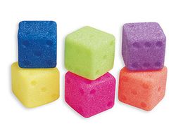 Dados amaya en goma eva con cascabel 15x15 cm