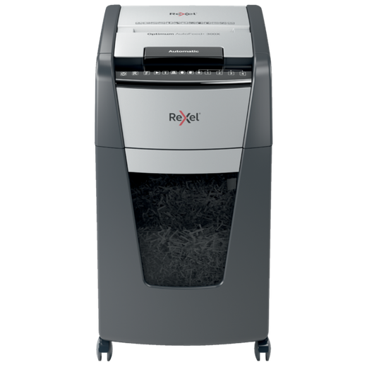 Destructora automática Rexel Optimum AutoFeed 300X de corte en partículas