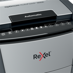 Destructora automática Rexel Optimum AutoFeed 300X de corte en partículas