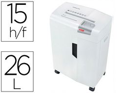 Destructora de documentos hsm shredstar x15 capacidad de corte 15 h en particulas destruye grapas clips cd y tarjetas