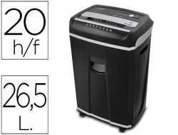 Destructora de documentos q-connect antiatascos capacidad de corte 20 h