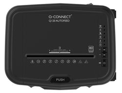 Destructora de documentos q-connect capacidad de corte 120 h auto / 10 h manual destruye grapas clips y