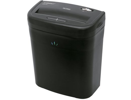 Destructora de documentos q-connect kf17970 capacidad de corte 6 h destruye grapas clips y tarjetas