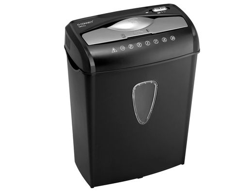 Destructora de documentos q-connect kf17972 capacidad de corte 8 h destruye grapas clips cd y tarjetas