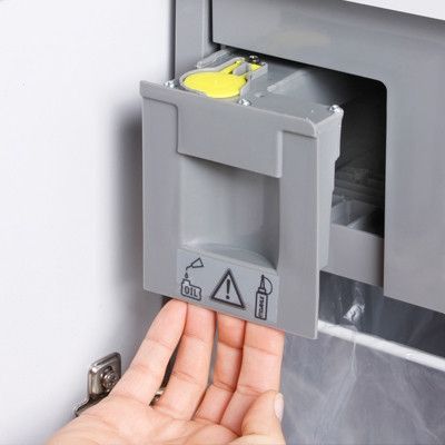 Destructora departamental DAHLE 606 air CleanTEC®   5 hojas, partículas 0,8 x 12 mm, ancho boca  240mm,60 litros con lubricación automática