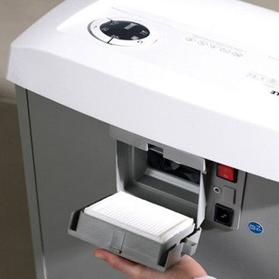 Destructora departamental DAHLE 706 air CleanTEC® partículas 1 x 4,7 mm, ancho boca, 240mm, 60 litros con lubricación automática