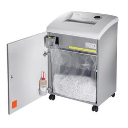 Destructora departamental DAHLE 610 air CleanTEC® 6 hojas, partículas 0,8 x 12 mm, ancho boca 260mm,100 litros con lubricación automática