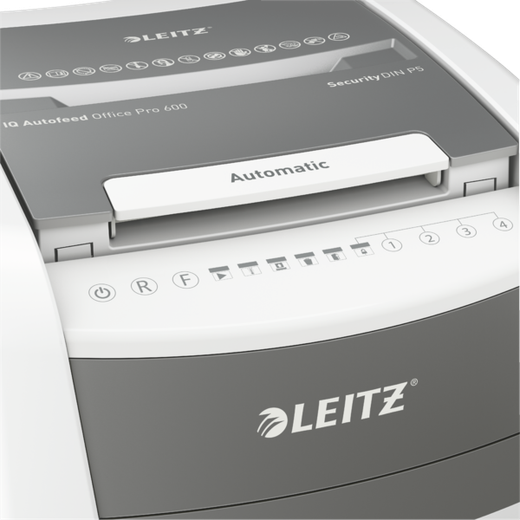 Destructora IQ Auto+ Office Pro 600 P5, autoalimentación, blanca