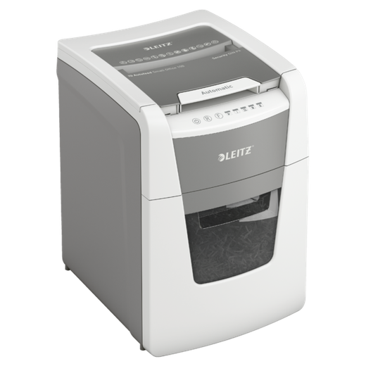Destructora IQ Auto+ para pequeña oficina 100 P4, autoalimentación, blanca