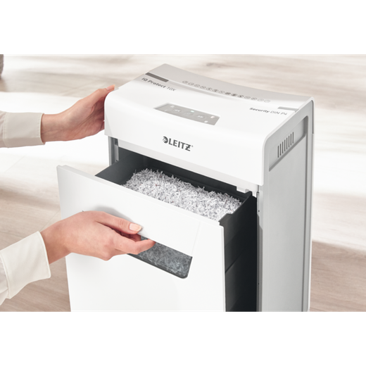 Destructora IQ Protect 10 P4, blanco/plata