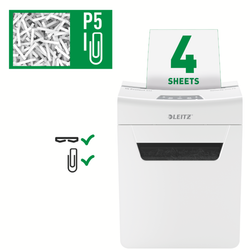 Destructora IQ Protect 4 P5, blanco/plata