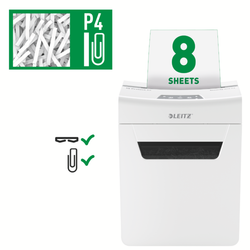 Destructora IQ Protect 8 P4, blanco/plata