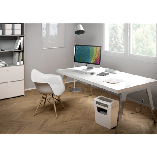 Destructora Leitz IQ Home Office P4 blanco/plata