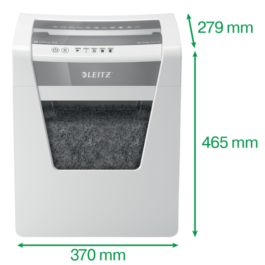 Destructora Leitz IQ Office P4 blanco/plata