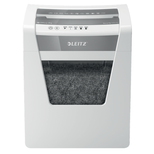 Destructora Leitz IQ Office P4 blanco/plata