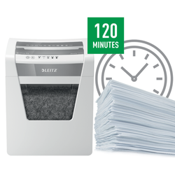 Destructora Leitz IQ Office P4 blanco/plata
