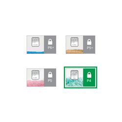 Destructora Leitz IQ Office P4 blanco/plata