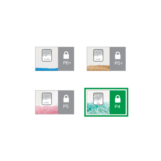 Destructora Leitz IQ Office P4 blanco/plata