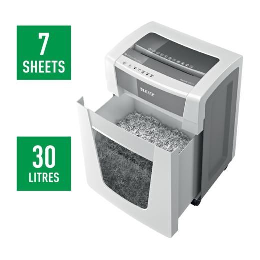 Destructora Leitz IQ Office Pro P5+ blanco/plata
