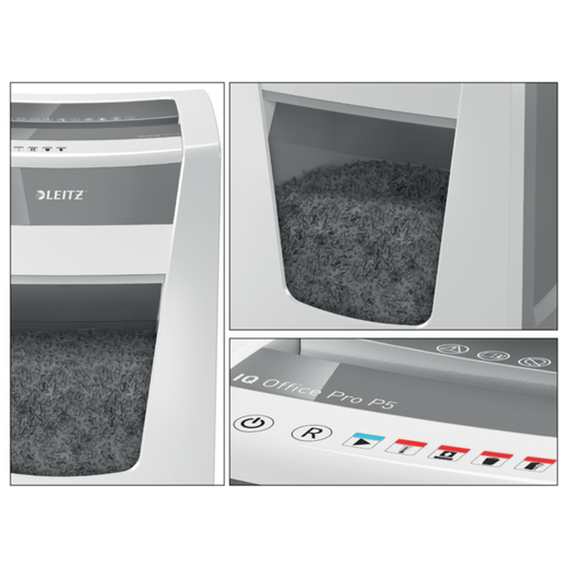 Destructora Leitz IQ Office Pro P5 blanco/plata