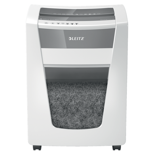 Destructora Leitz IQ Office Pro P6+ blanco/plata