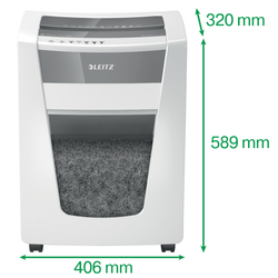 Destructora Leitz IQ Office Pro P6+ blanco/plata