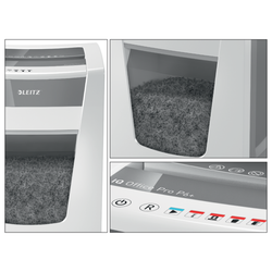 Destructora Leitz IQ Office Pro P6+ blanco/plata