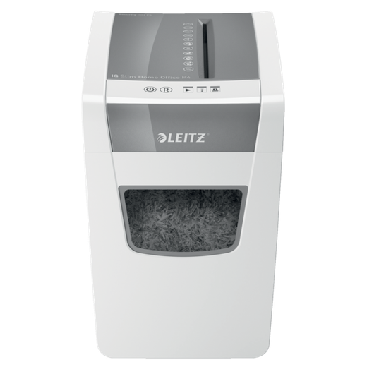 Destructora Leitz IQ Slim Home Office P4 blanco/plata