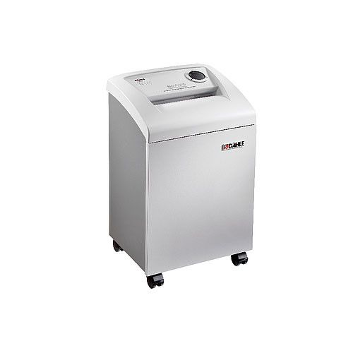 Destructora personal DAHLE 604. 2 hojas, partículas 0,8 x 12 mm , ancho boca 240mm, 40 litros con lubricación automática
