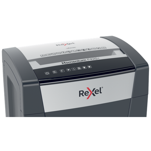 Destructora Rexel Momentum Extra P420+, negro/plata