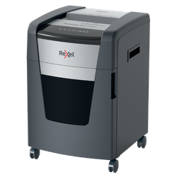 Destructora Rexel Momentum Extra XP418+, negro/plata