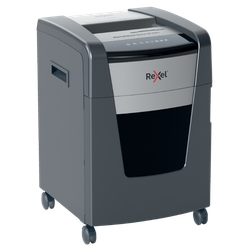 Destructora Rexel Momentum Extra XP418+, negro/plata