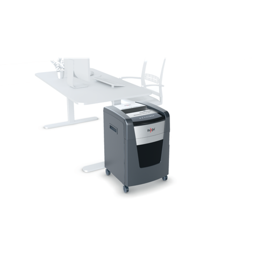 Destructora Rexel Momentum Extra XP418+, negro/plata