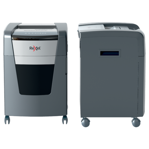 Destructora Rexel Momentum Extra XP418+, negro/plata