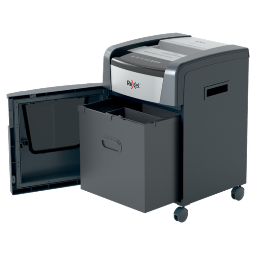 Destructora Rexel Momentum Extra XP418+, negro/plata