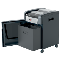 Destructora de papel Rexel Momentum Extra XP420+ de corte en partículas sin atascos color negro plata
