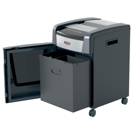 Destructora de papel Rexel Momentum Extra XP420+ de corte en partículas sin atascos color negro plata