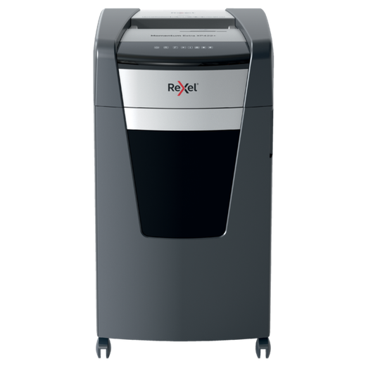 Destructora Rexel Momentum Extra XP422+, negro/plata
