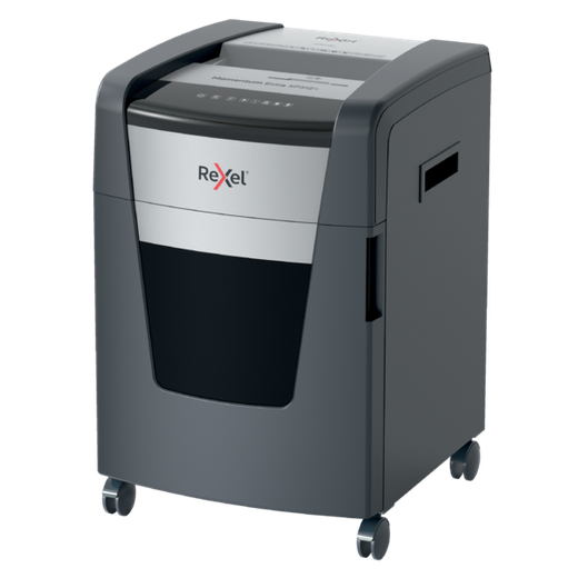 Destructora Rexel Momentum Extra XP512+, negro/plata
