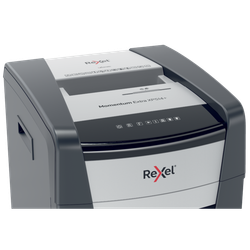 Destructora Rexel Momentum Extra XP514+, negro/plata