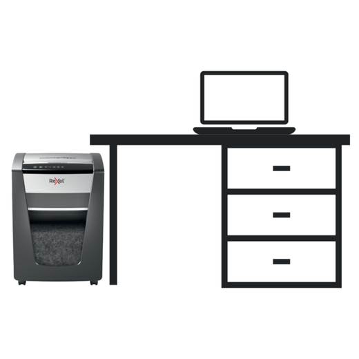 Destructora Rexel Momentum M515 negro/plata