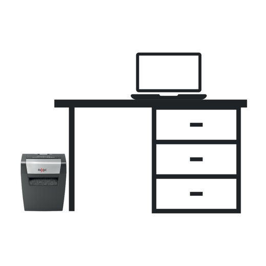 Destructora Rexel Momentum X308, negro/plata